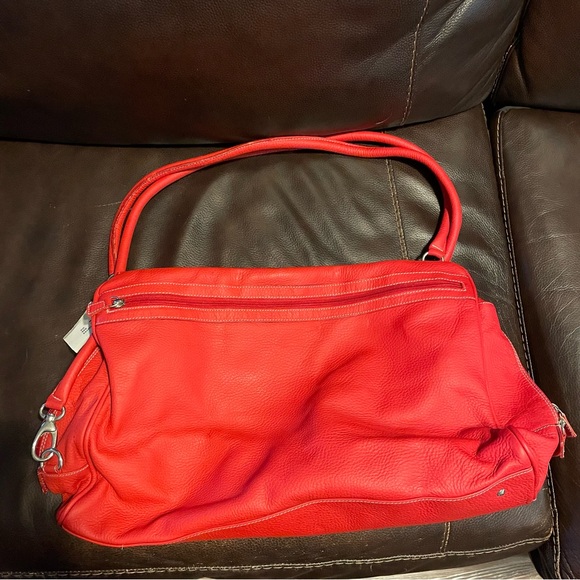 Moda International Handbags - Moda International The Red Leather Women's Bag